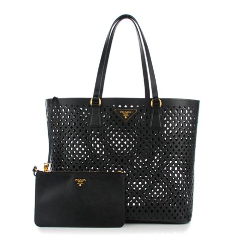 prada perforated bag|PRADA .